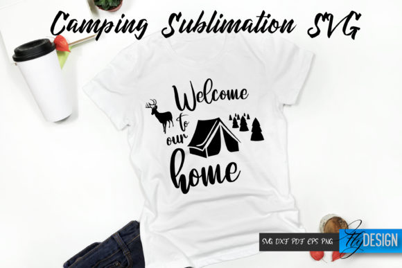 Camping Quote SVG T Shirt Design for Print Templates