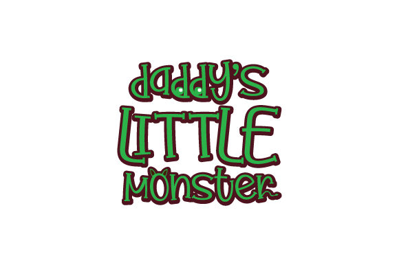Daddy’s Little Monster Halloween Crafts Graphic