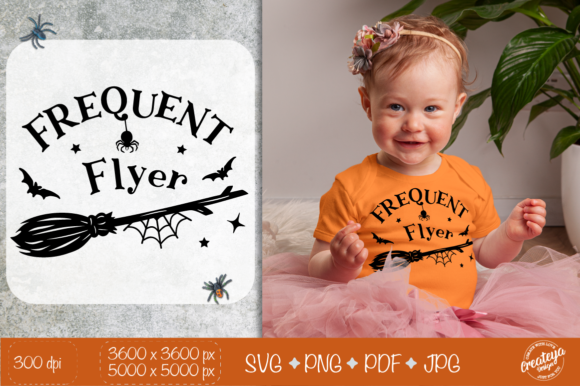 Halloween Frequent Flyer SVG for Branding and Marketing