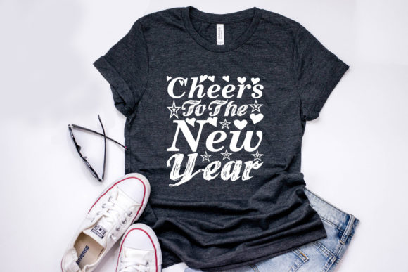 Happy New Year Quote SVG Design for T-Shirt Designs and Graphics