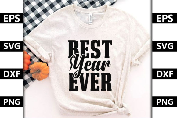 Happy New Year Quote SVG Design for T-Shirt Graphics