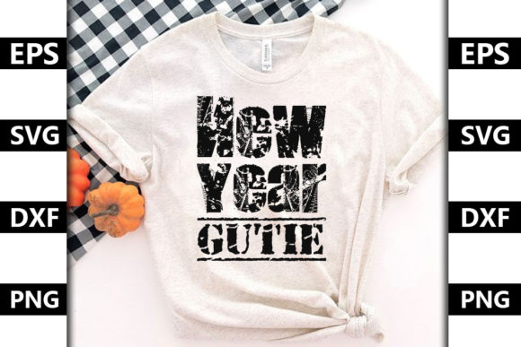 Happy New Year Quote SVG Design for T-Shirt Graphics