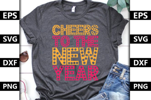 Happy New Year Quote SVG Design for T-Shirt Graphics