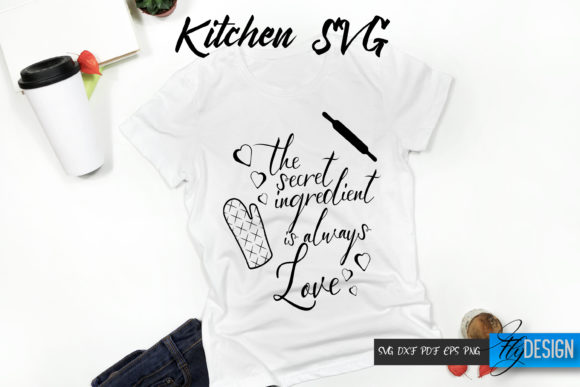 Kitchen Quote SVG T Shirt Design V26 for Print Templates and Graphics