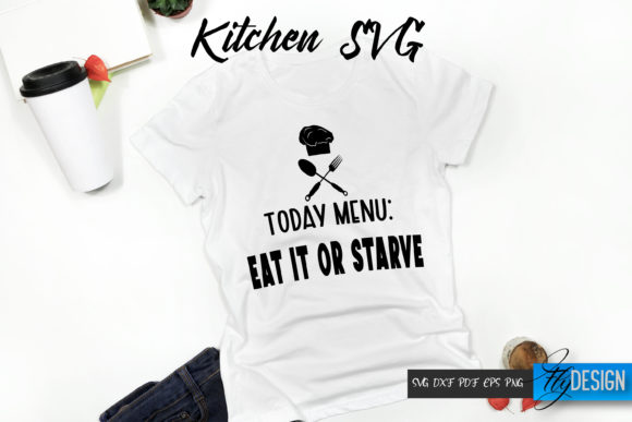 Kitchen Quote SVG T Shirt Design V28 for Illustrations and Graphics