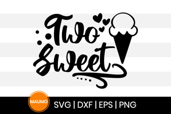 Two Sweet 2nd Birthday SVG for Print Templates and Graphics