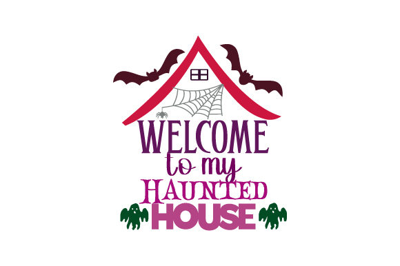 Welcome to My Haunted House Halloween Crafts Design